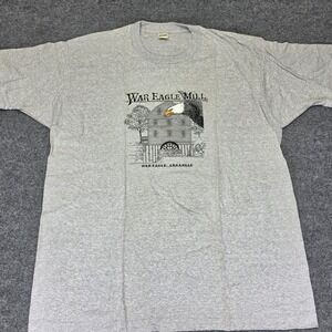 Vintage Screen Stars War Eagle T-Shirt Mens 2XL Sleeve Graphic Single Stitch